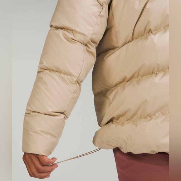 Lululemon Wunder puff jacket trench men’s large tan beige - Picture 8 of 11